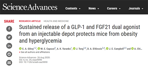 GLP1-ELP和ELP-FGF21协同治疗具有减肥作用 凯时首页